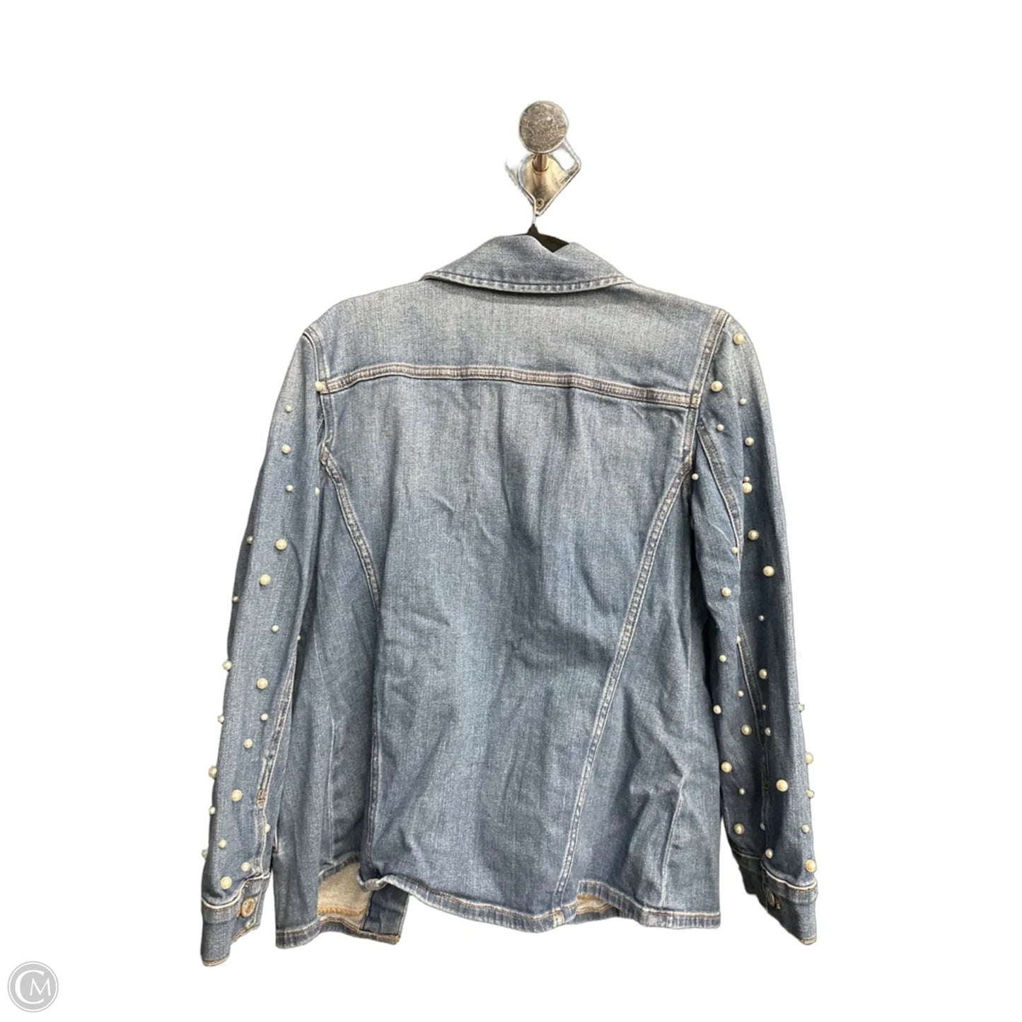 Jacket Denim By Chicos In Blue Denim, Size: S