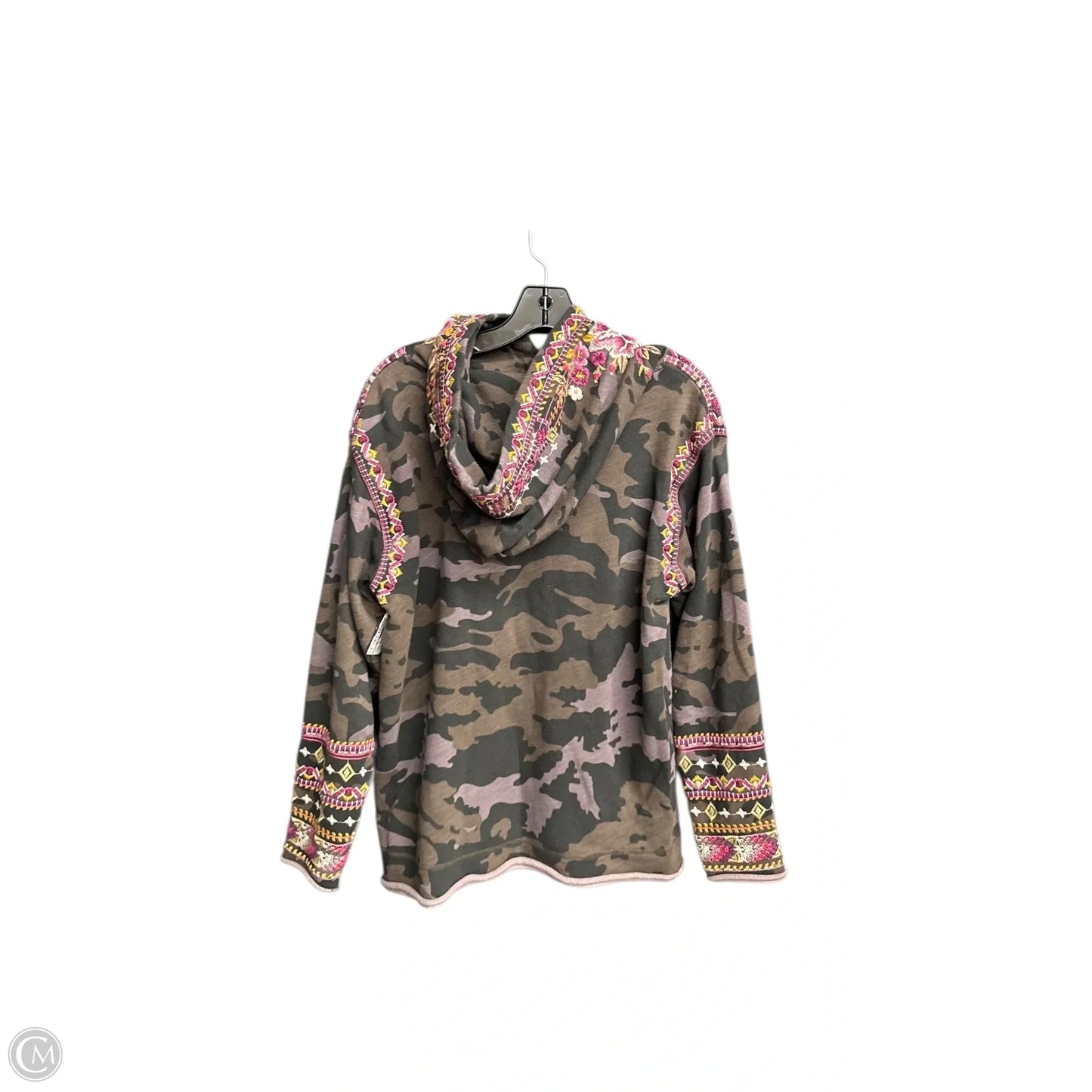 Sweatshirt Hoodie By Johnny Was In Camouflage Print, Size: Xs
