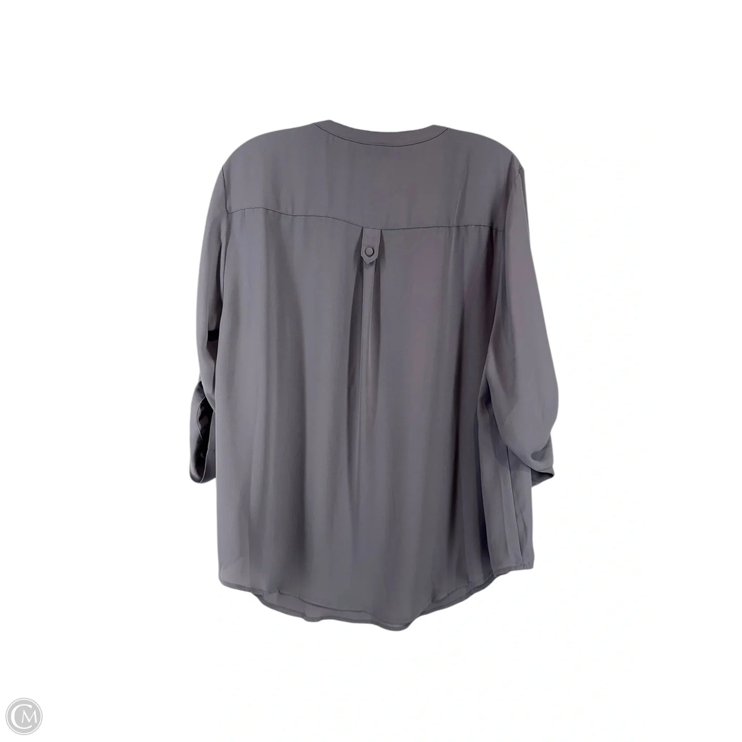 Top 3/4 Sleeve By Torrid In Grey, Size: 1x