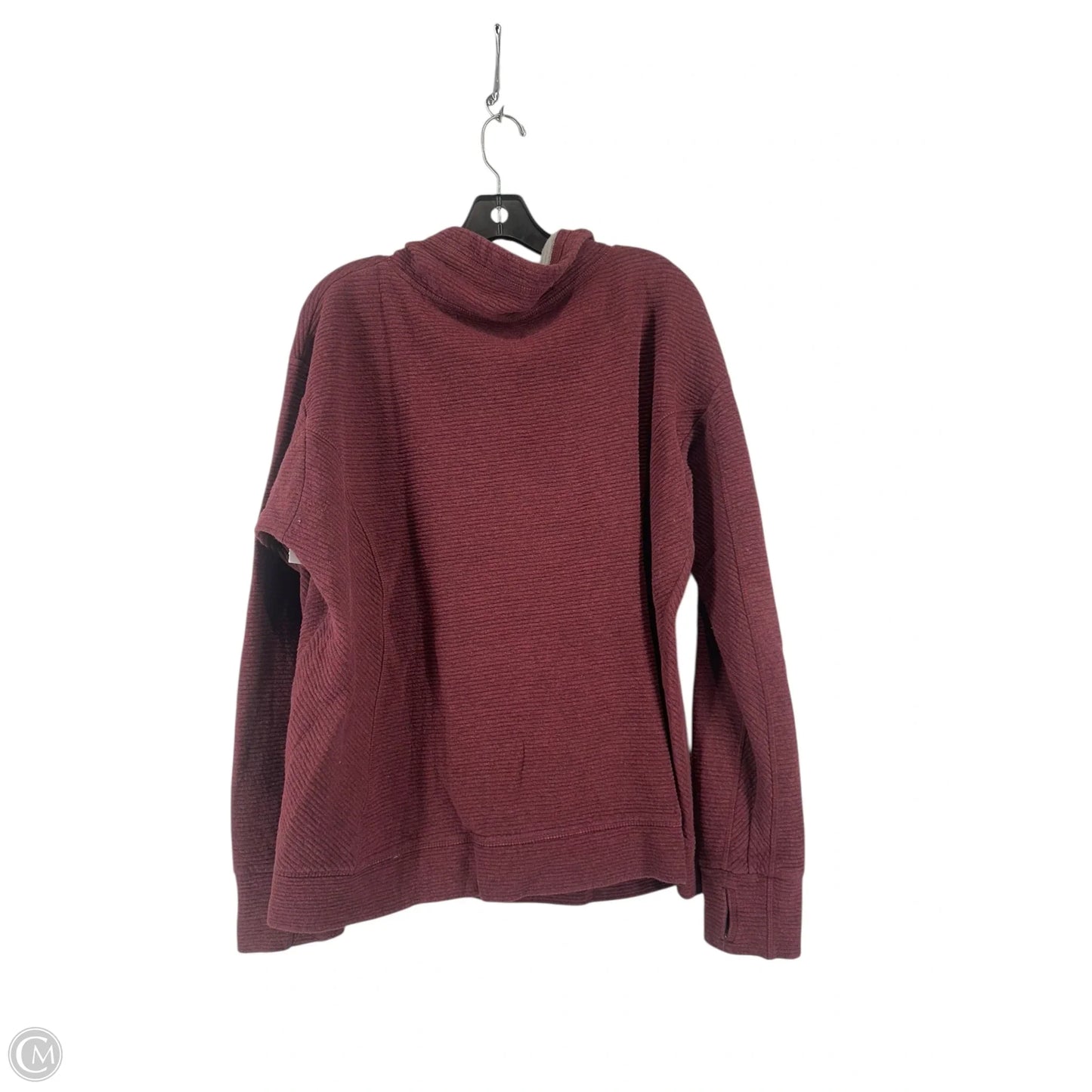 Sweatshirt Collar By Clothes Mentor In Maroon, Size: 2x