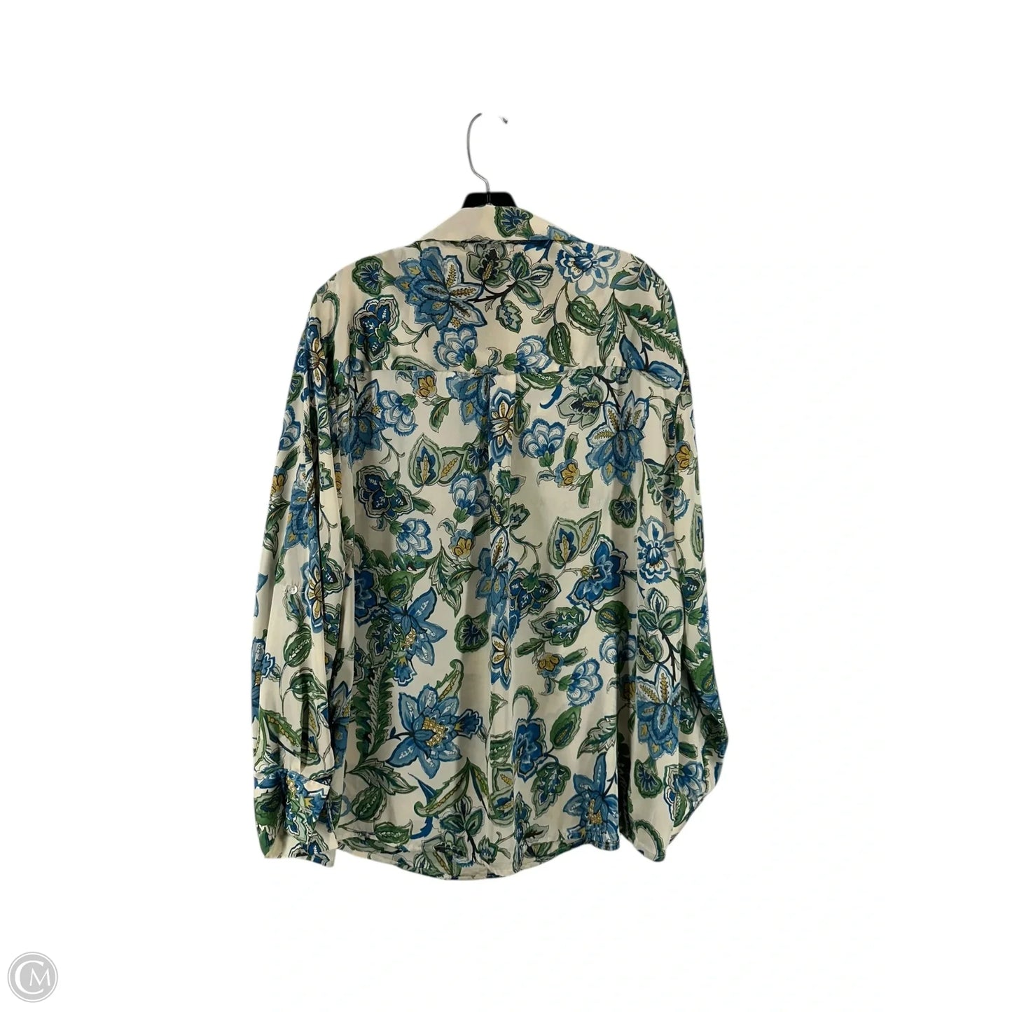 Top Long Sleeve By Tamara H In Floral Print, Size: Xl