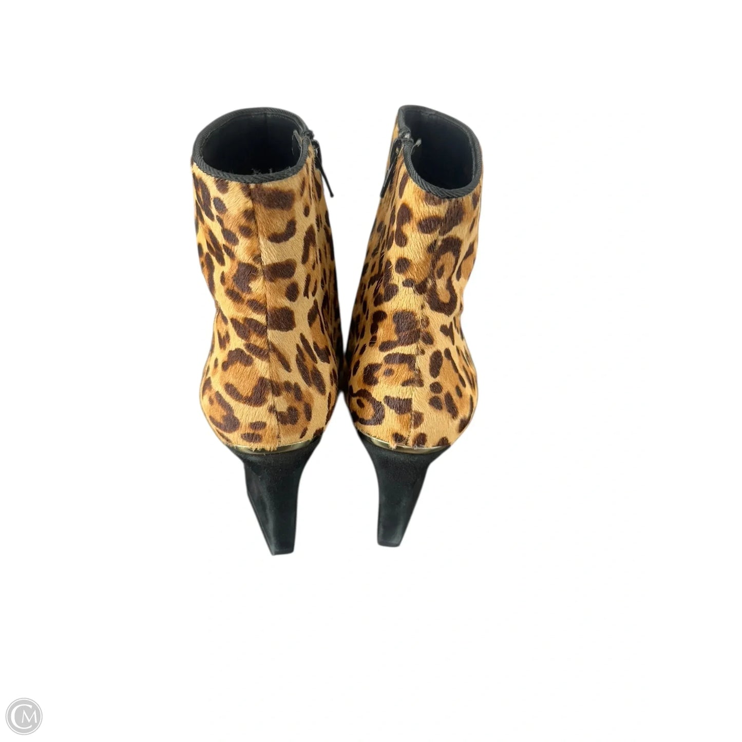Boots Ankle Heels By Antonio Melani In Animal Print, Size: 6.5