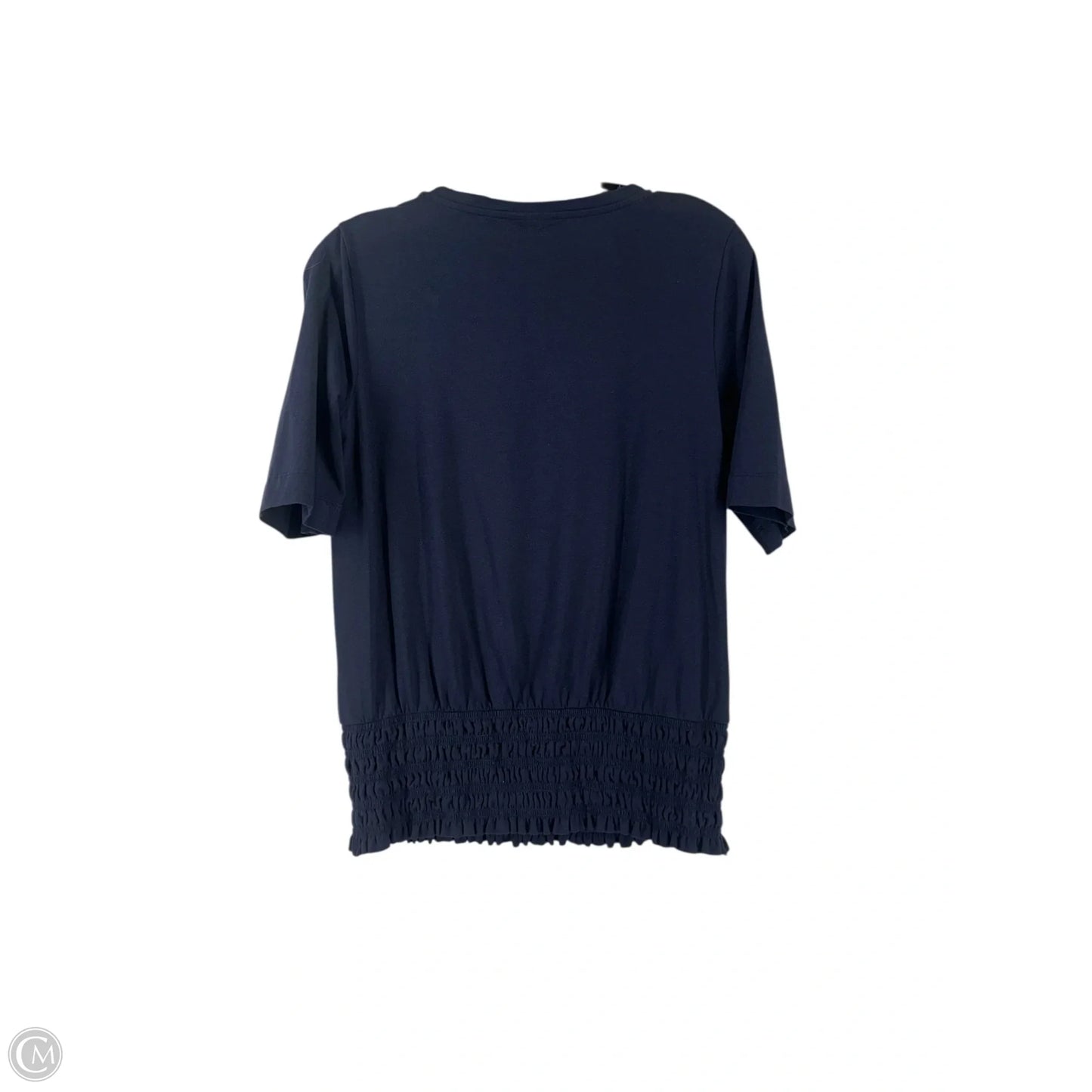 Top Short Sleeve By Chicos In Navy, Size: S