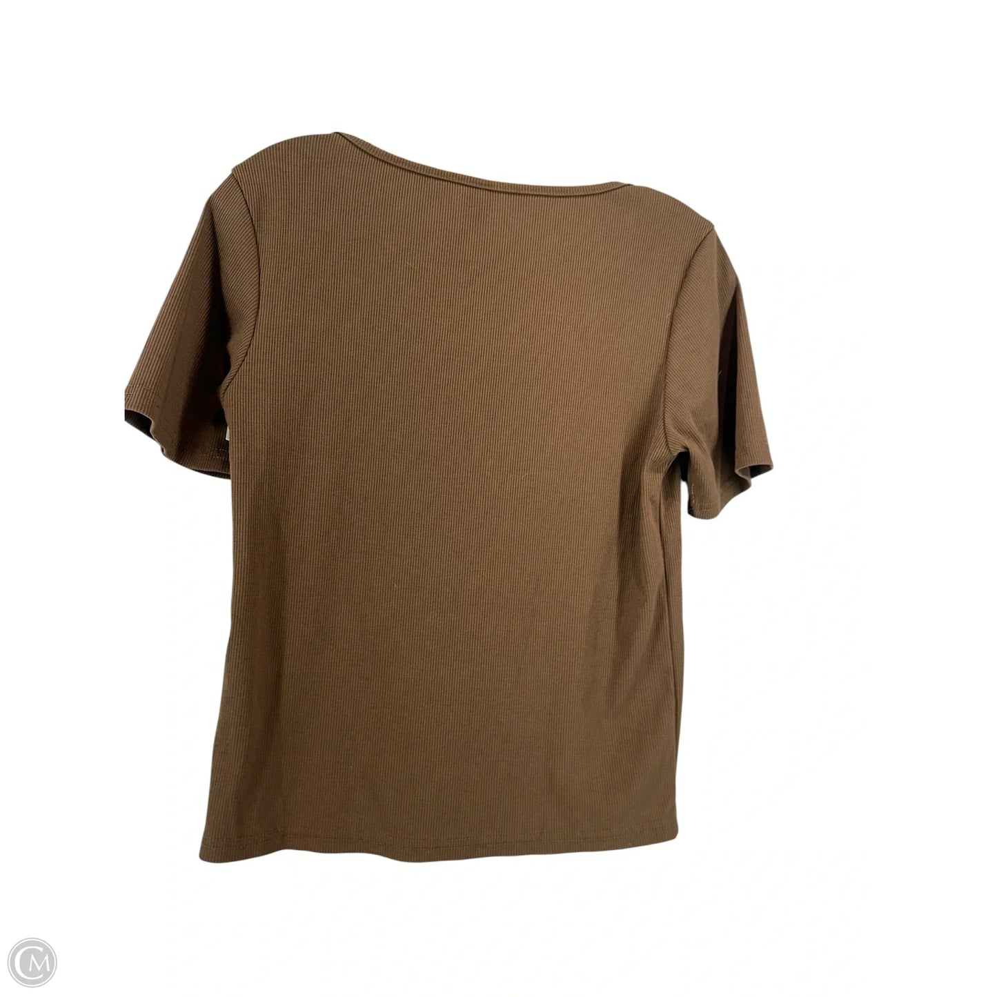 Top Short Sleeve By Dazy In Brown, Size: Xl