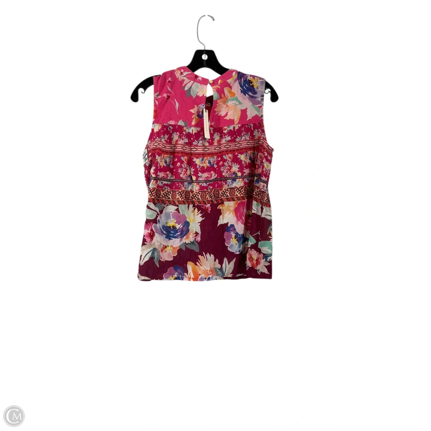 Top Sleeveless By Cma In Floral Print, Size: Xs