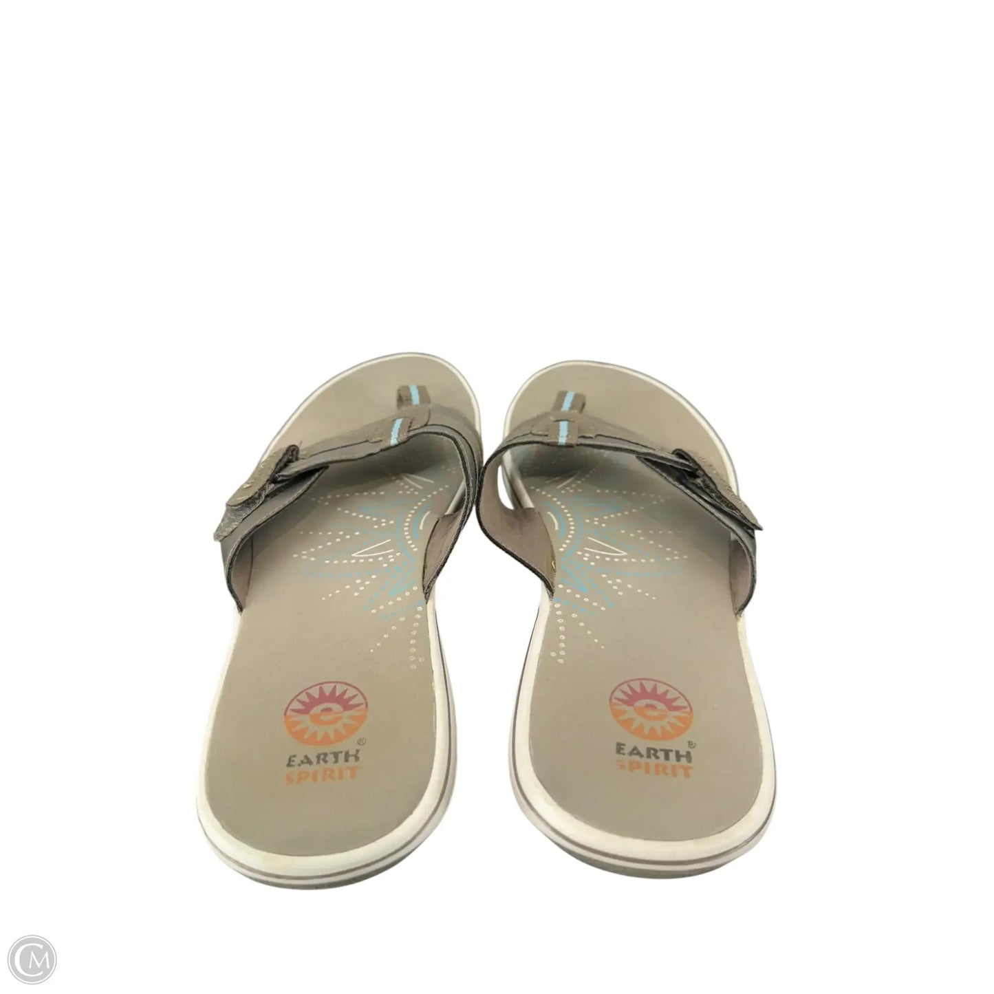 Sandals Flip Flops By Clothes Mentor In Bronze, Size: 10
