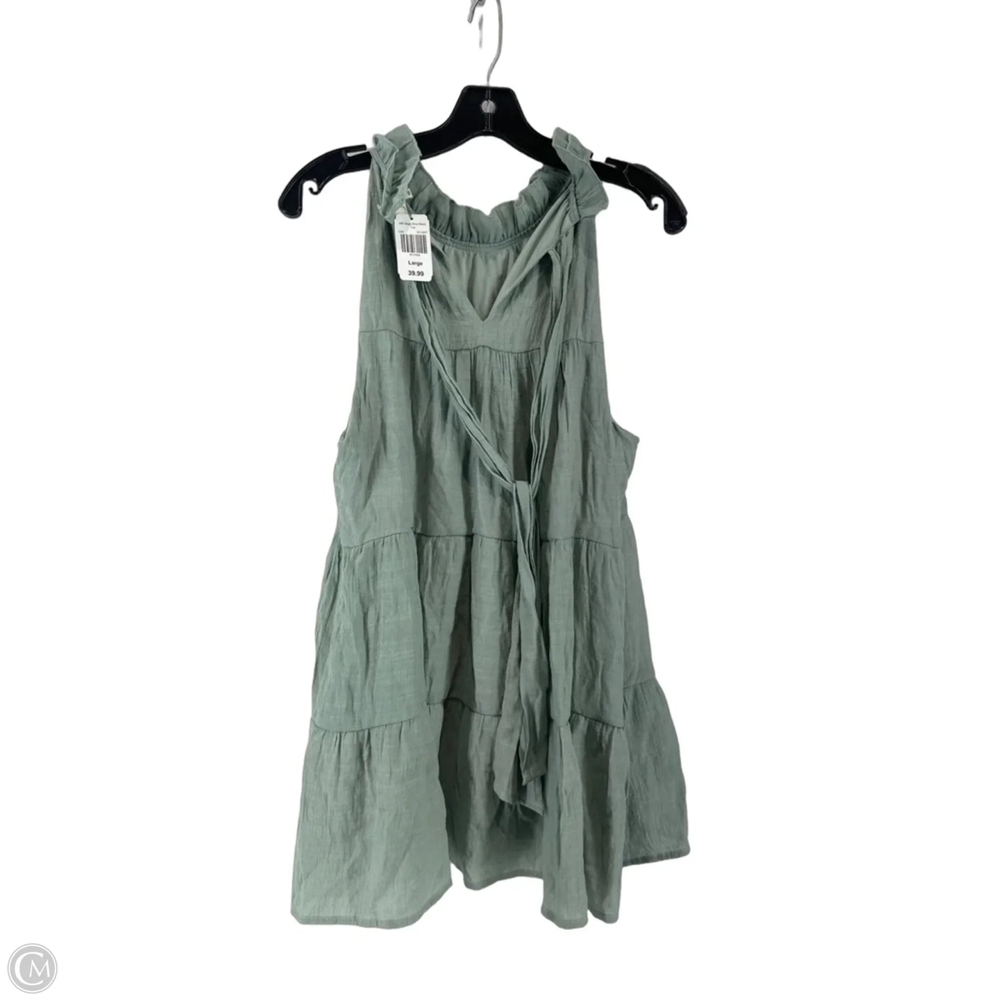 Dress Casual Short By Indigo Soul In Green, Size: L