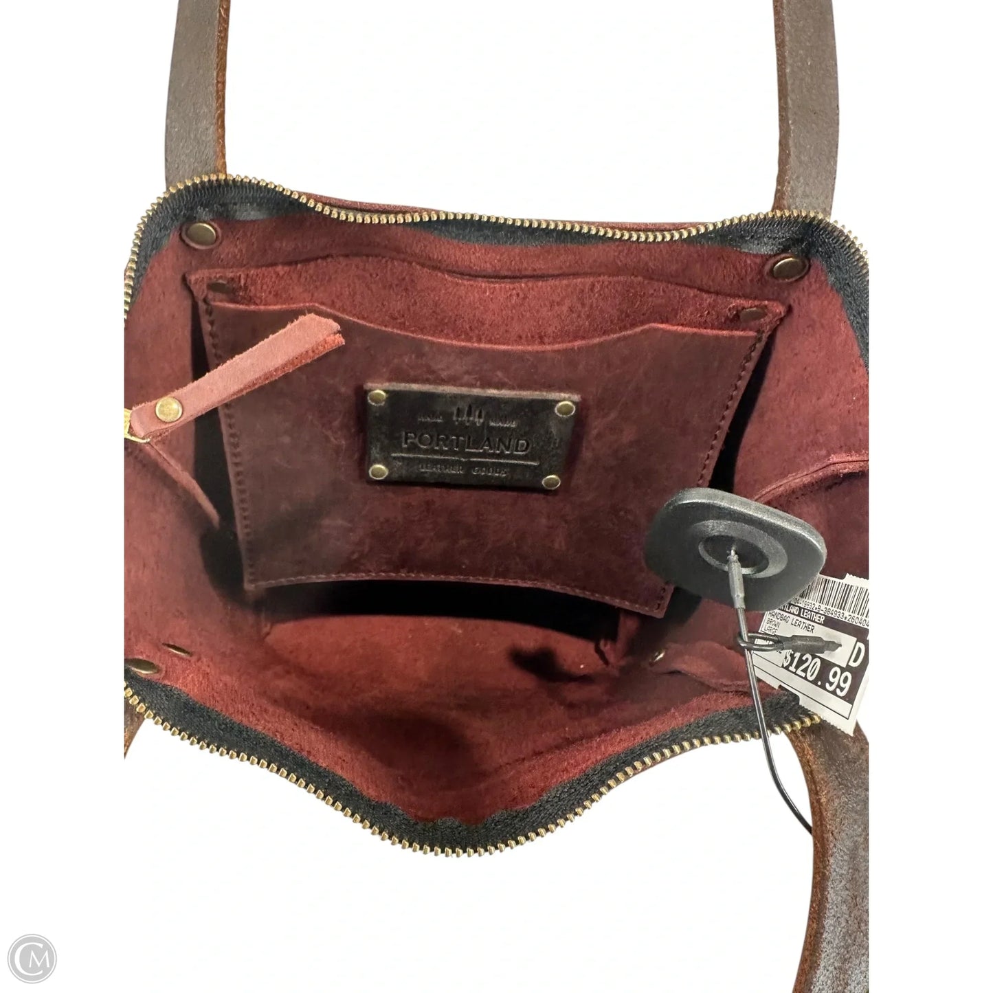 Handbag Leather By Portland Leather, Size: Large