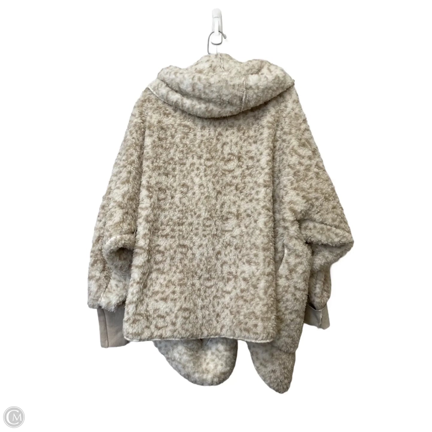 Jacket Faux Fur & Sherpa By Clothes Mentor In Tan & White, Size: Osfm