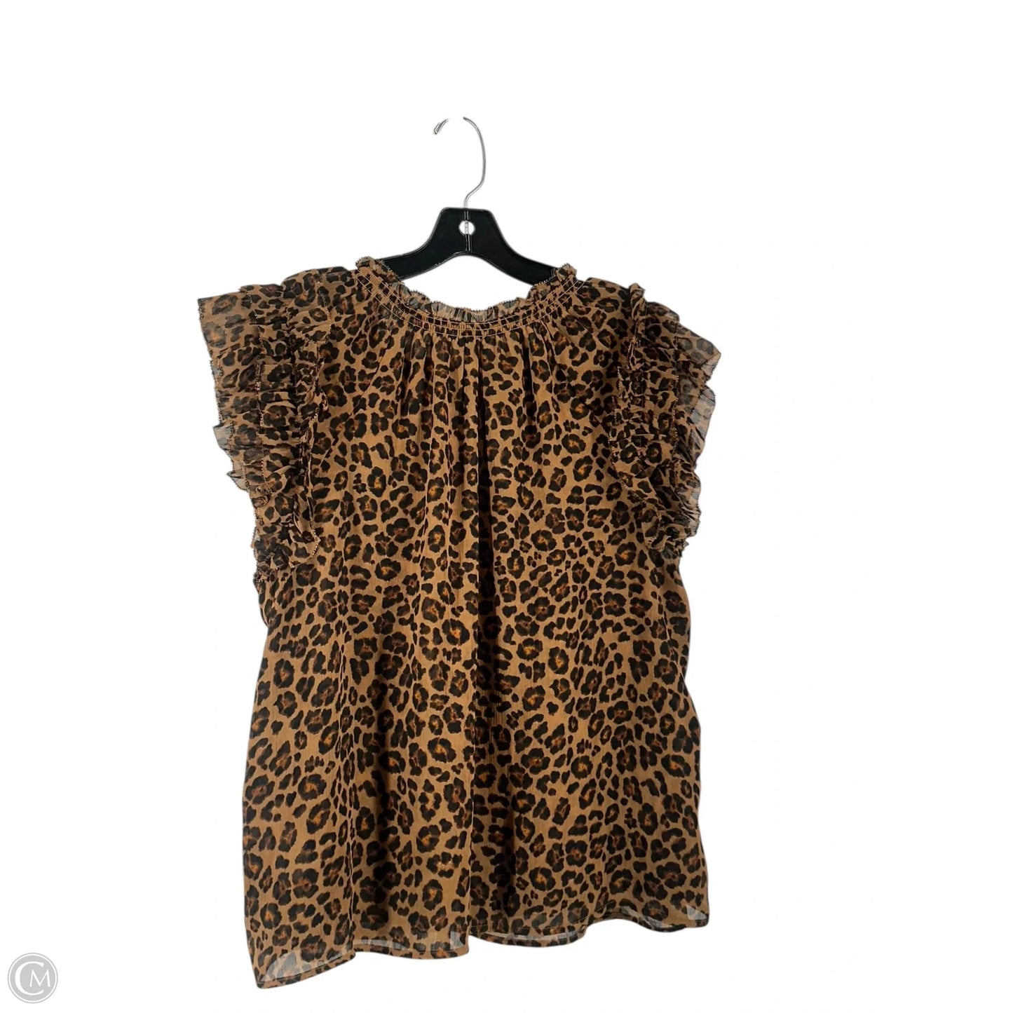 Blouse Sleeveless By Old Navy In Animal Print, Size: Xl