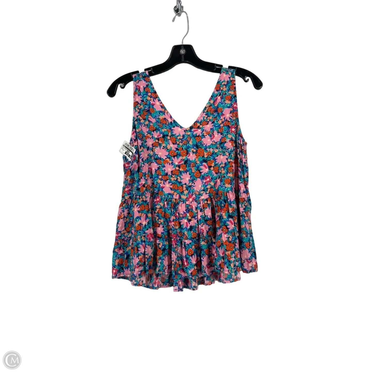 Top Sleeveless By Loft In Floral Print, Size: Xs