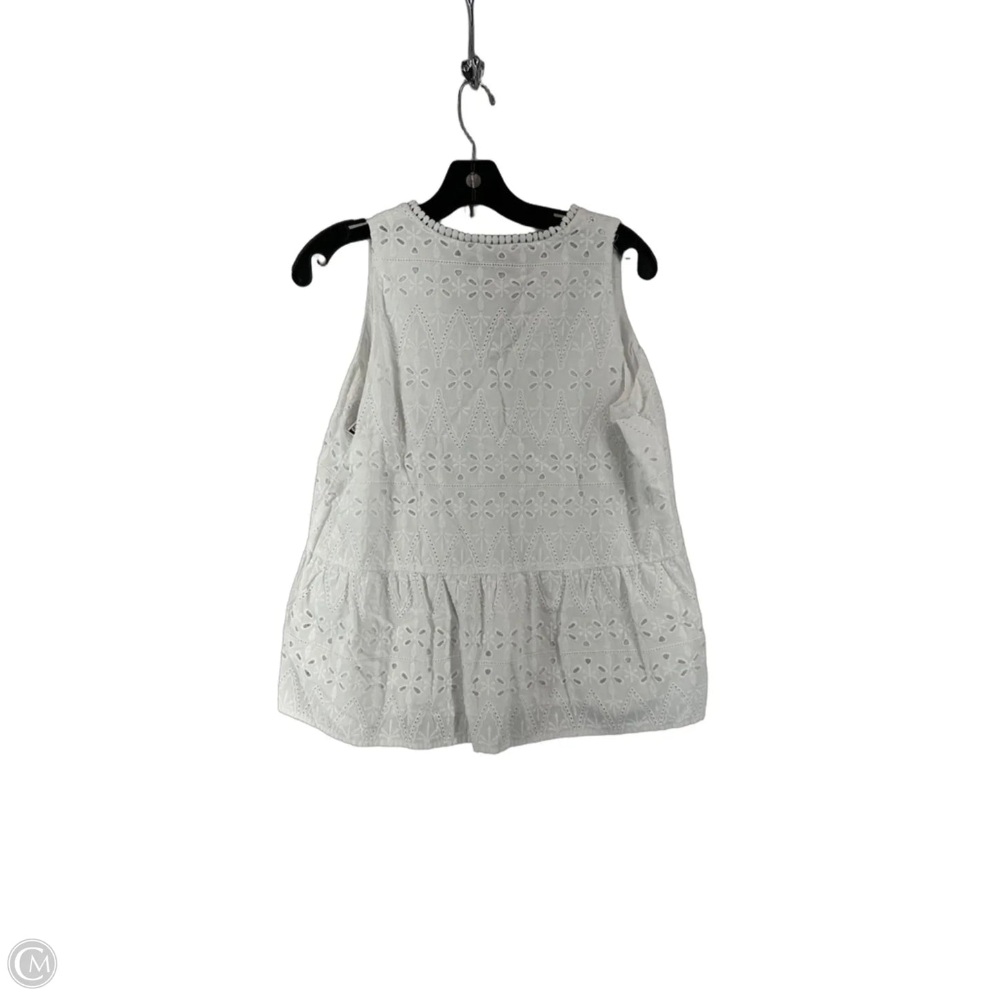 Top Sleeveless By Loft In White, Size: Lp
