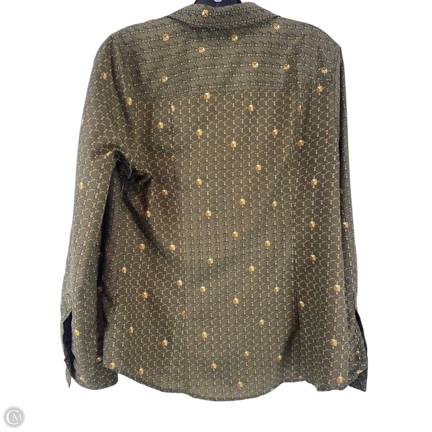 Top Long Sleeve By Michael By Michael Kors In Green, Size: 8