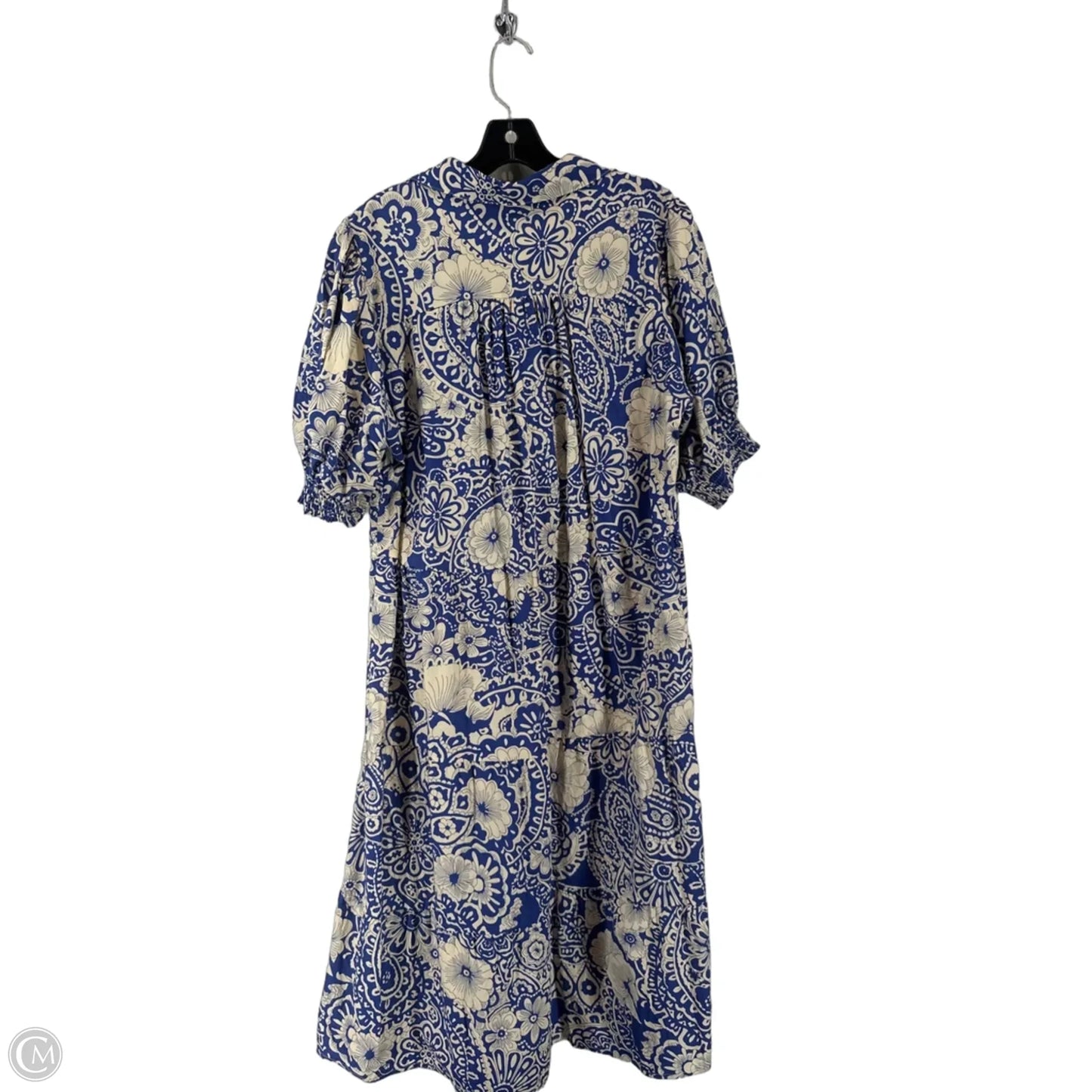 Dress Casual Maxi By Umgee In Blue & Cream, Size: Xl