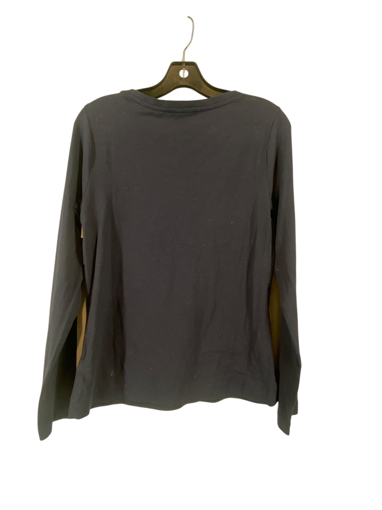 Athletic Top Long Sleeve Collar By Athleta In Navy, Size: M