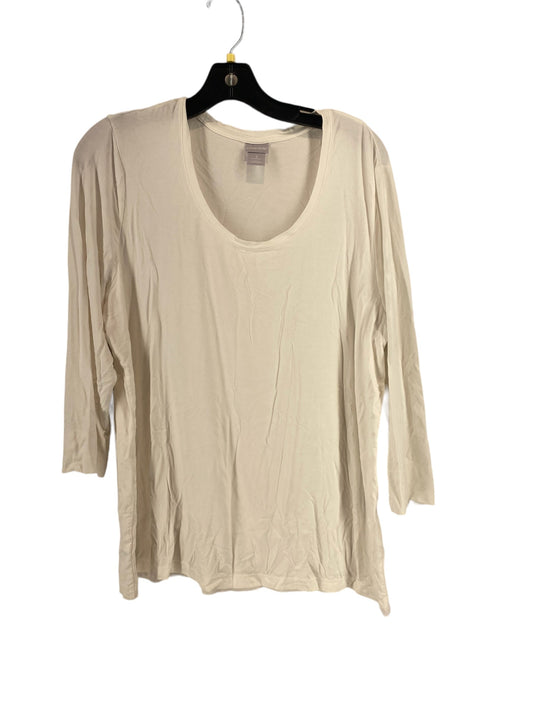 Top 3/4 Sleeve Basic By Chicos  Size: 3
