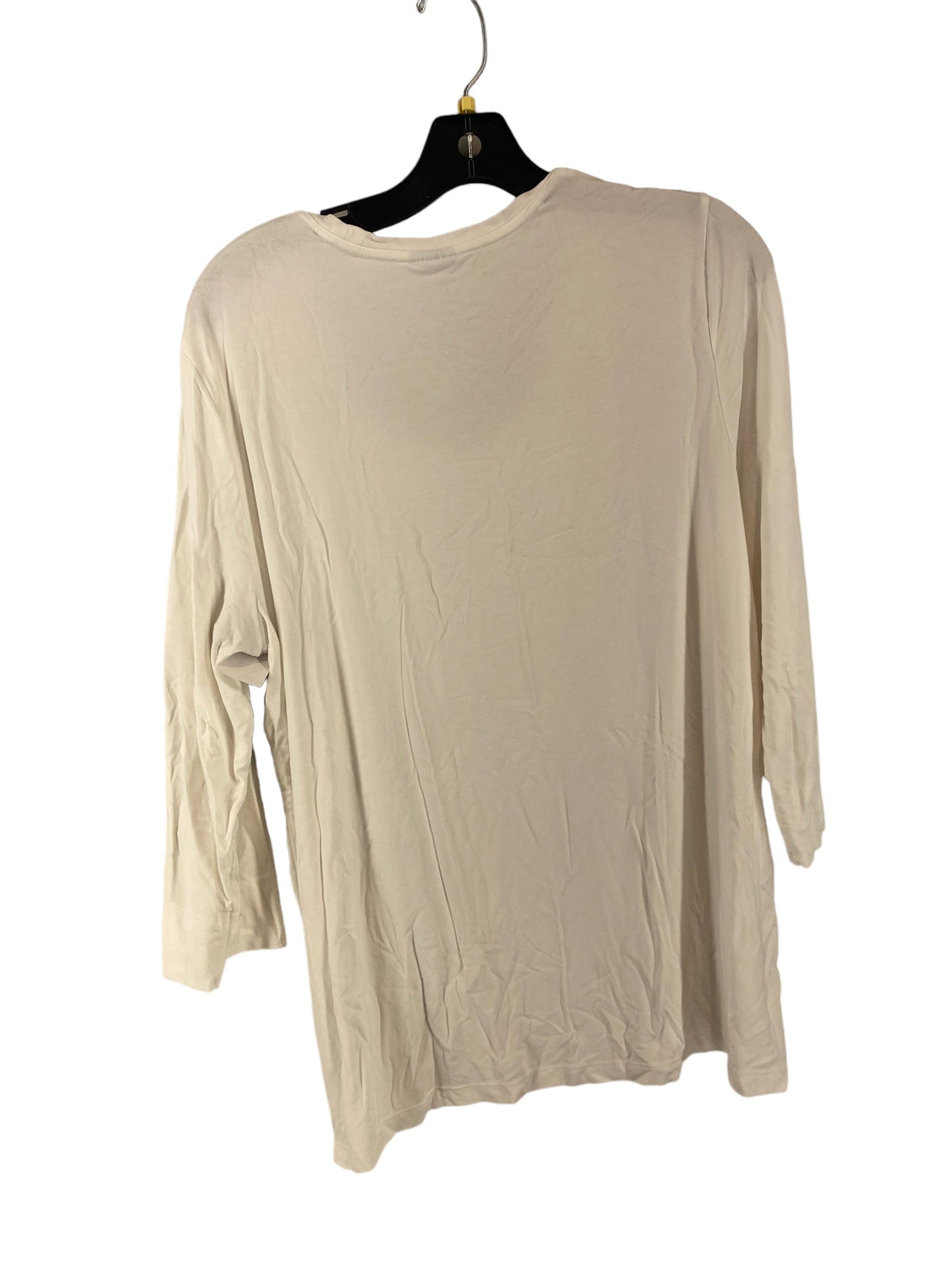 Top 3/4 Sleeve Basic By Chicos Size: 3