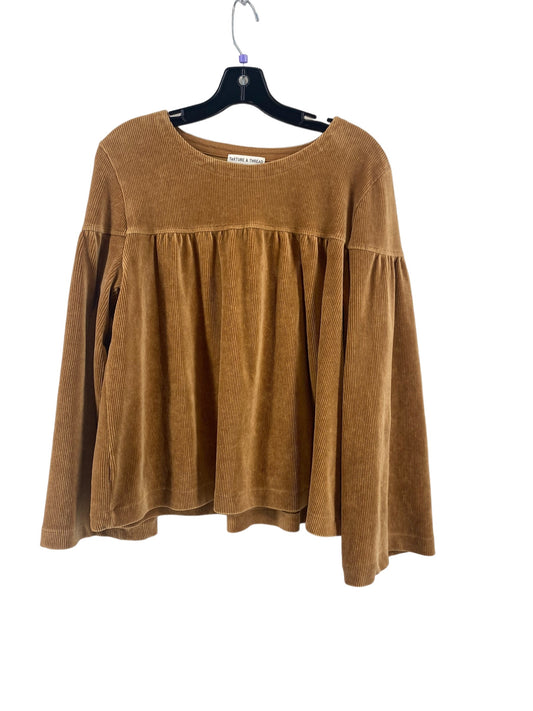 Top Long Sleeve By Madewell  Size: L