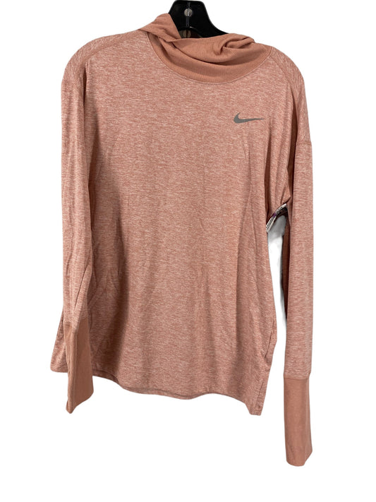 Athletic Top Long Sleeve Hoodie By Nike  Size: M