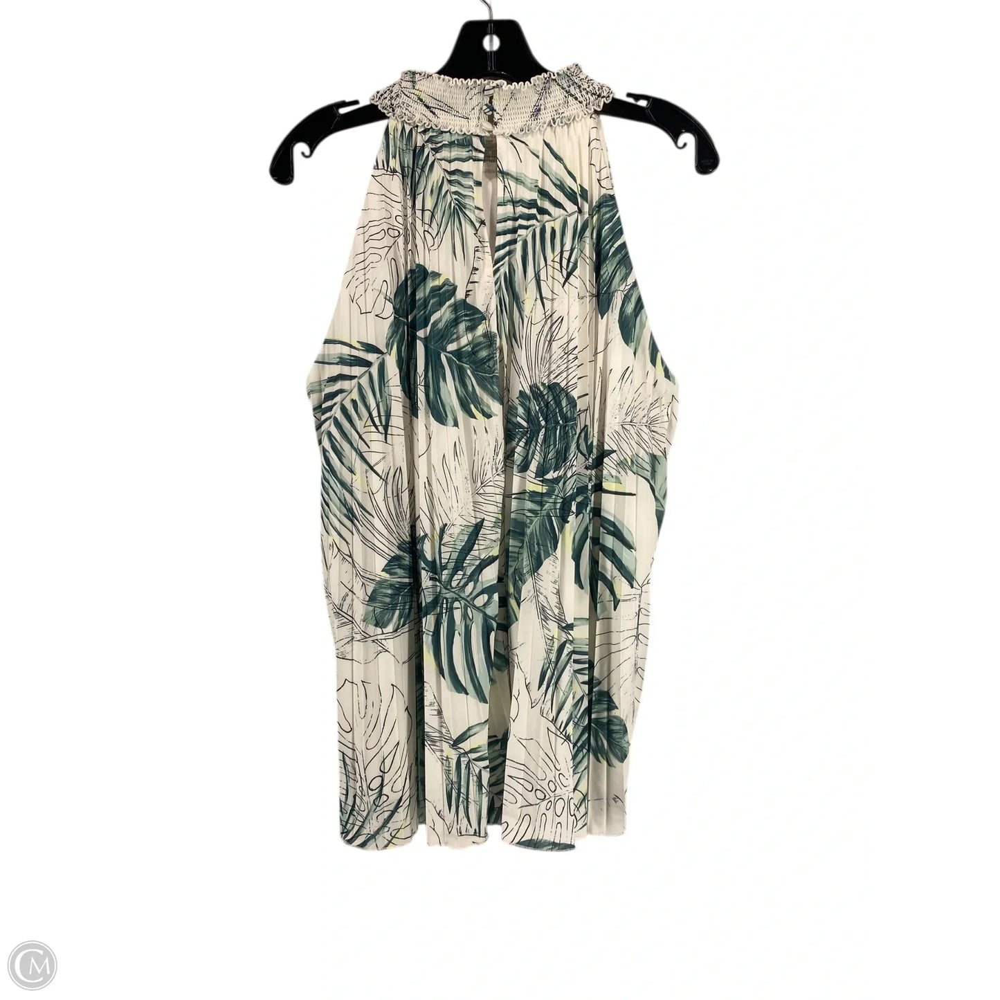 Top Sleeveless By Limited In Tropical Print, Size: L