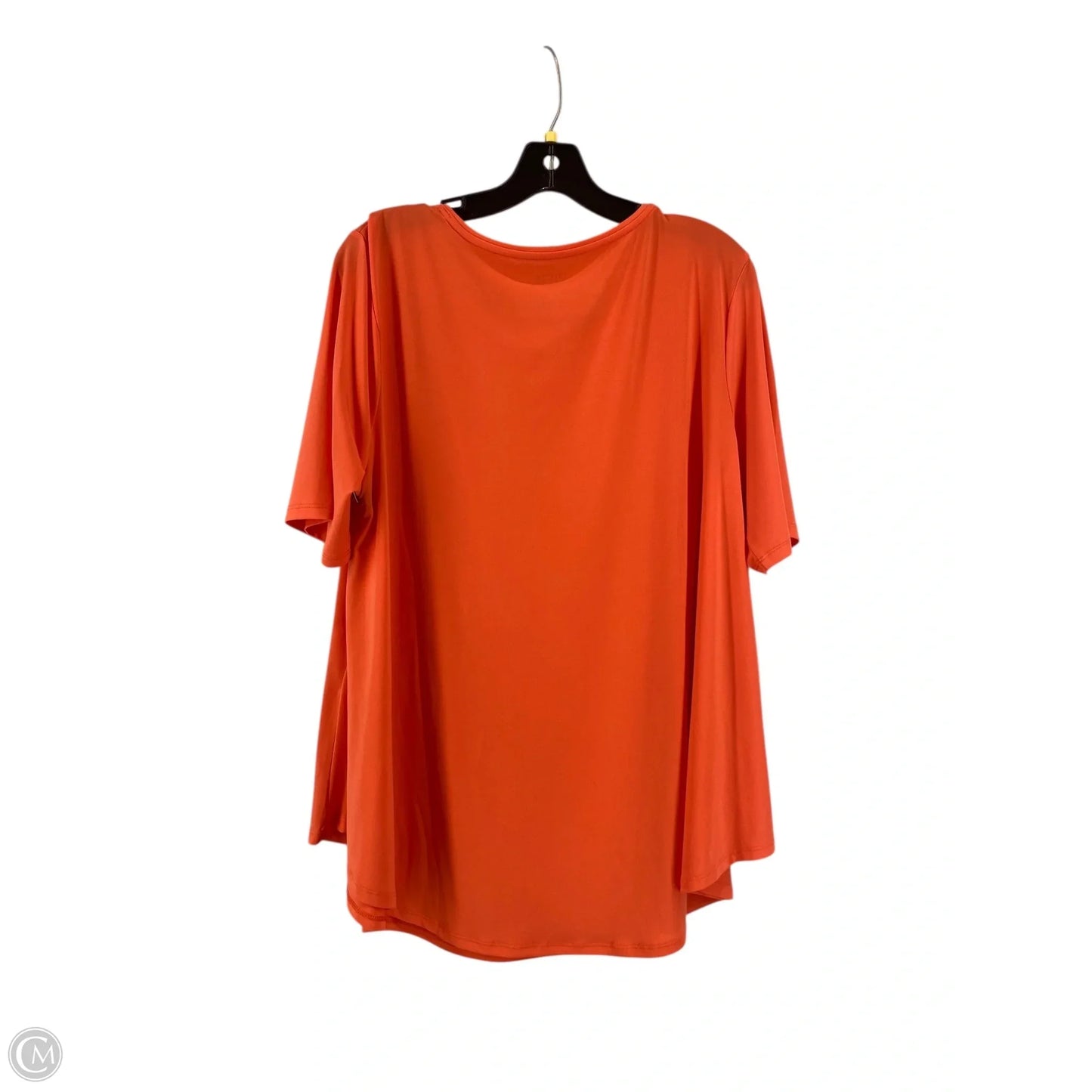 Top Short Sleeve By Chicos In Orange