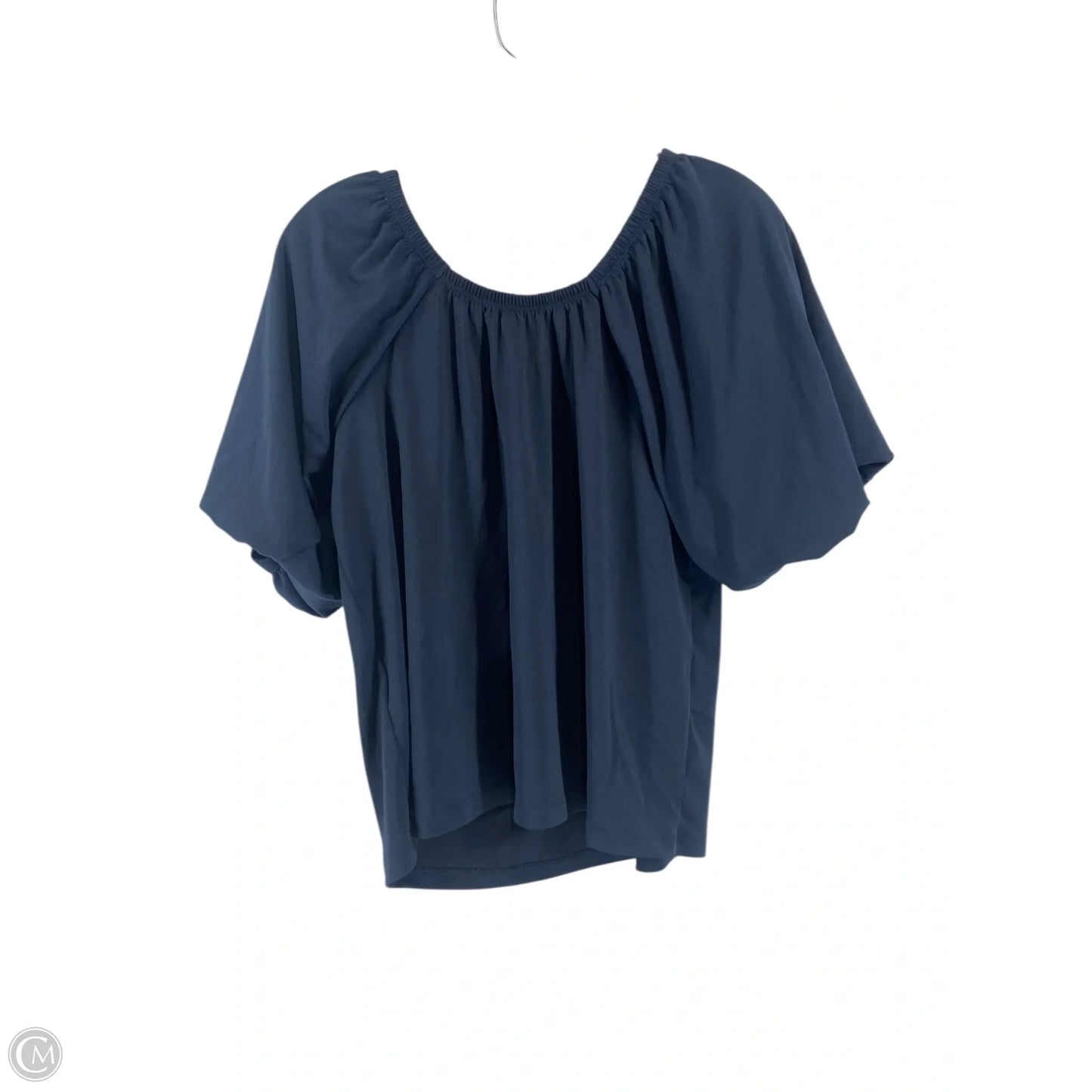 Top Short Sleeve By Banana Republic In Navy, Size: M