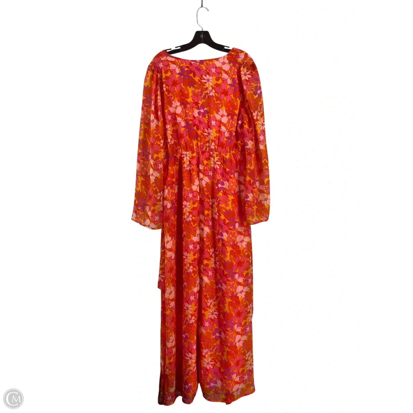 Dress Casual Maxi By Pink Lily In Orange & Pink, Size: Xl