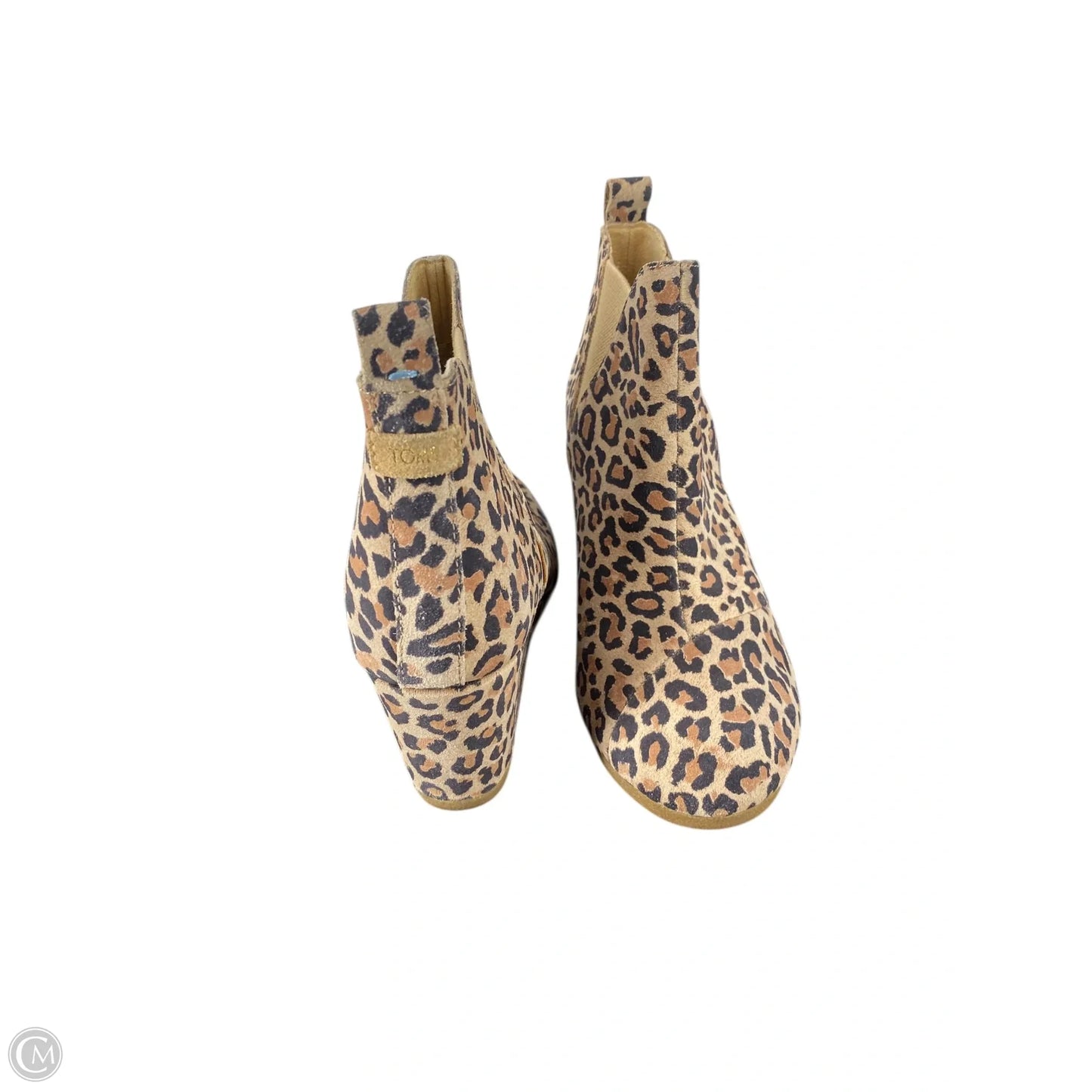 Boots Ankle Flats By Toms In Animal Print, Size: 8
