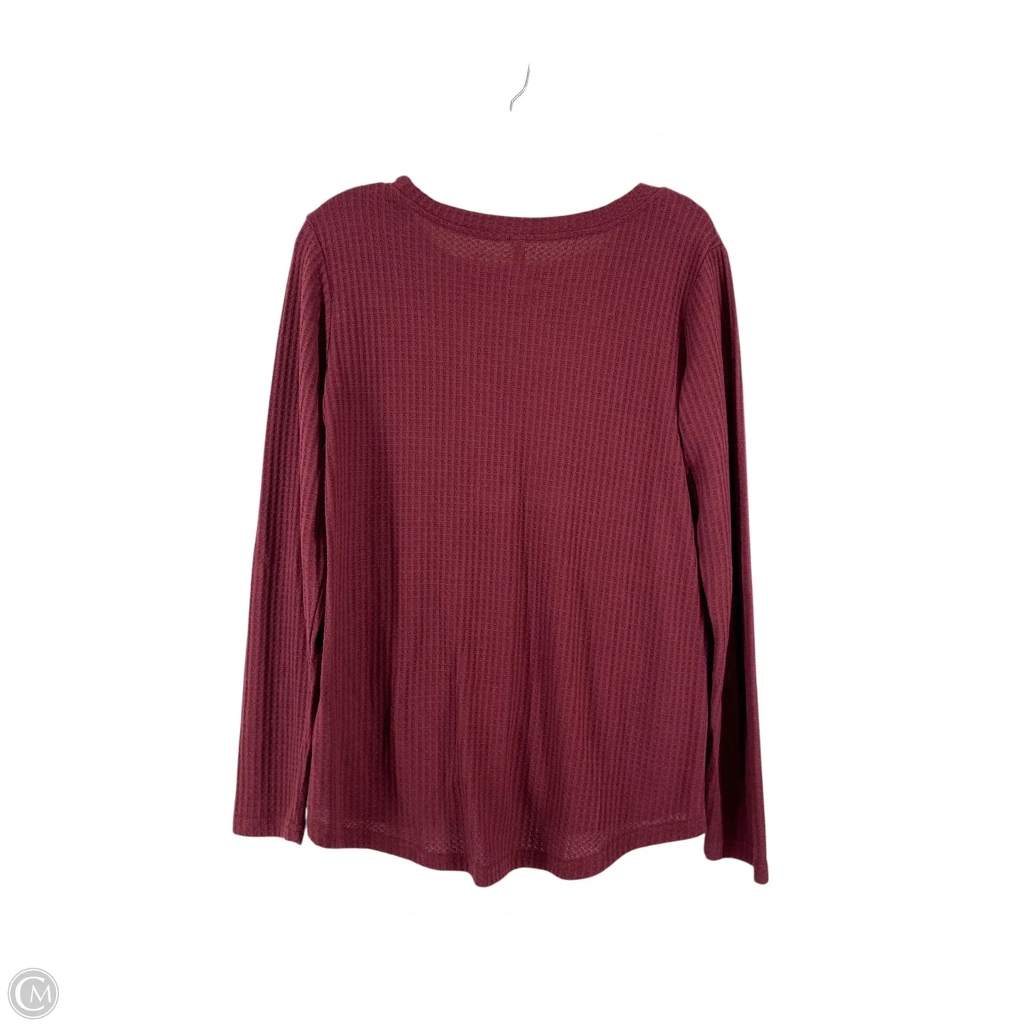 Top Long Sleeve By Cme In Red, Size: M