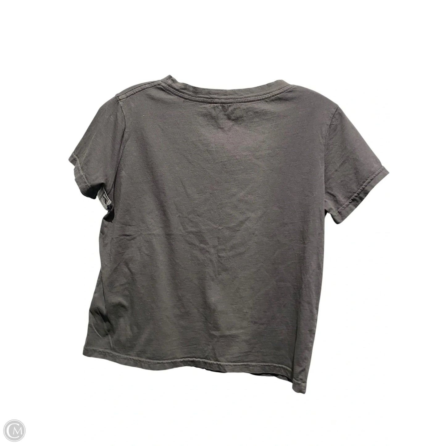 Top Short Sleeve By Anthropologie In Grey, Size: S