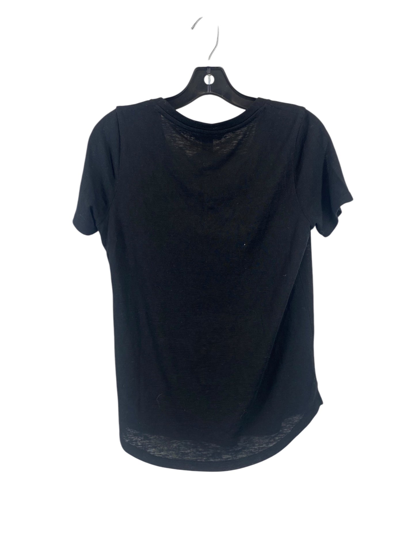 Top Short Sleeve By Athleta In Black, Size: S
