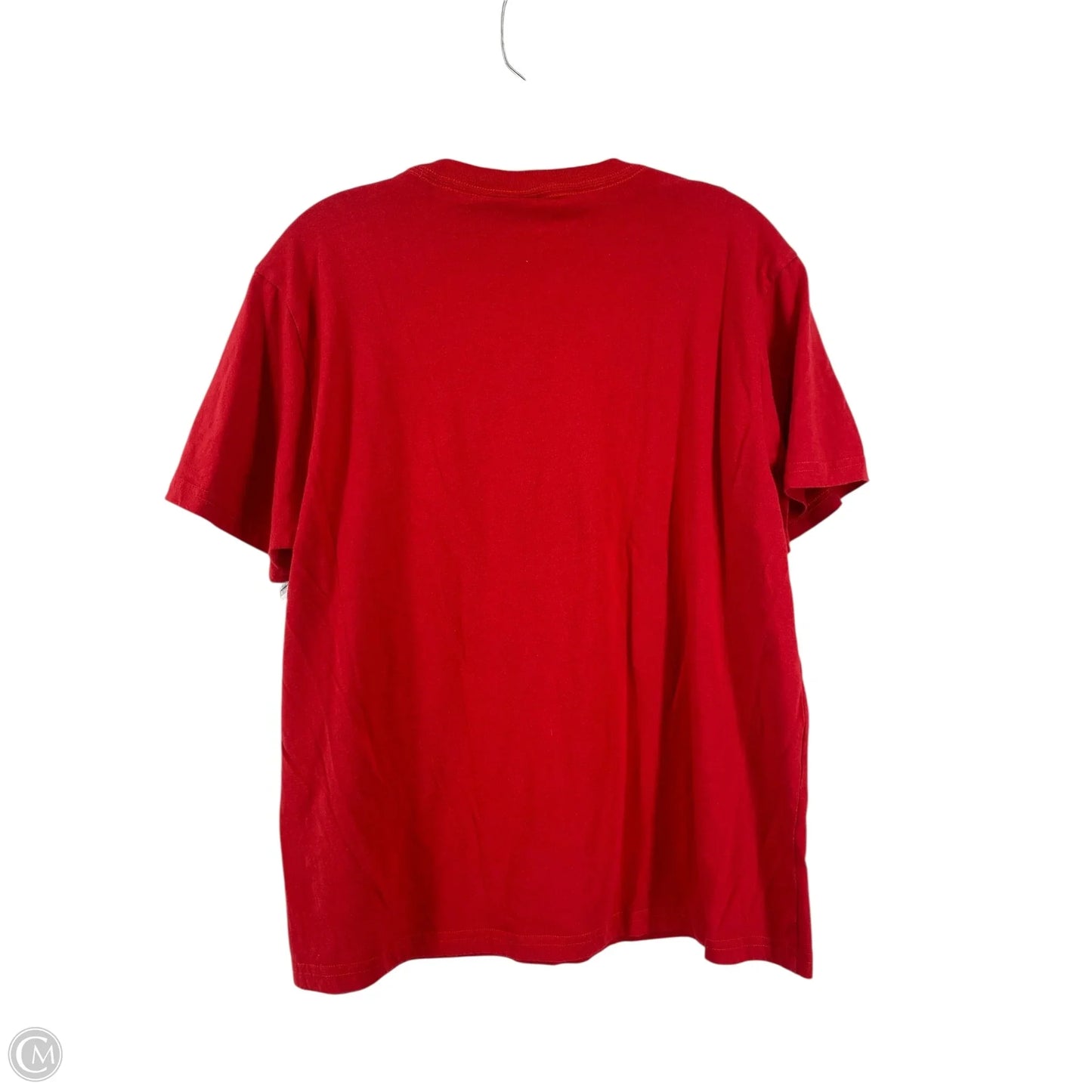 Top Short Sleeve By Cmc In Blue & Red & White, Size: M