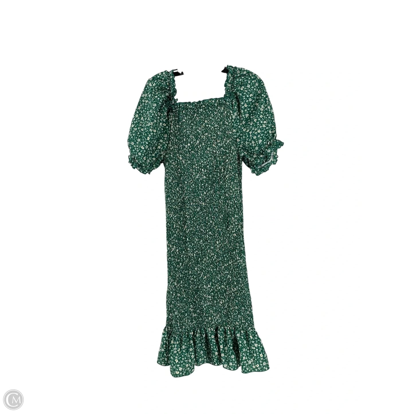 Dress Casual Short By Shein In Green & White, Size: 3x