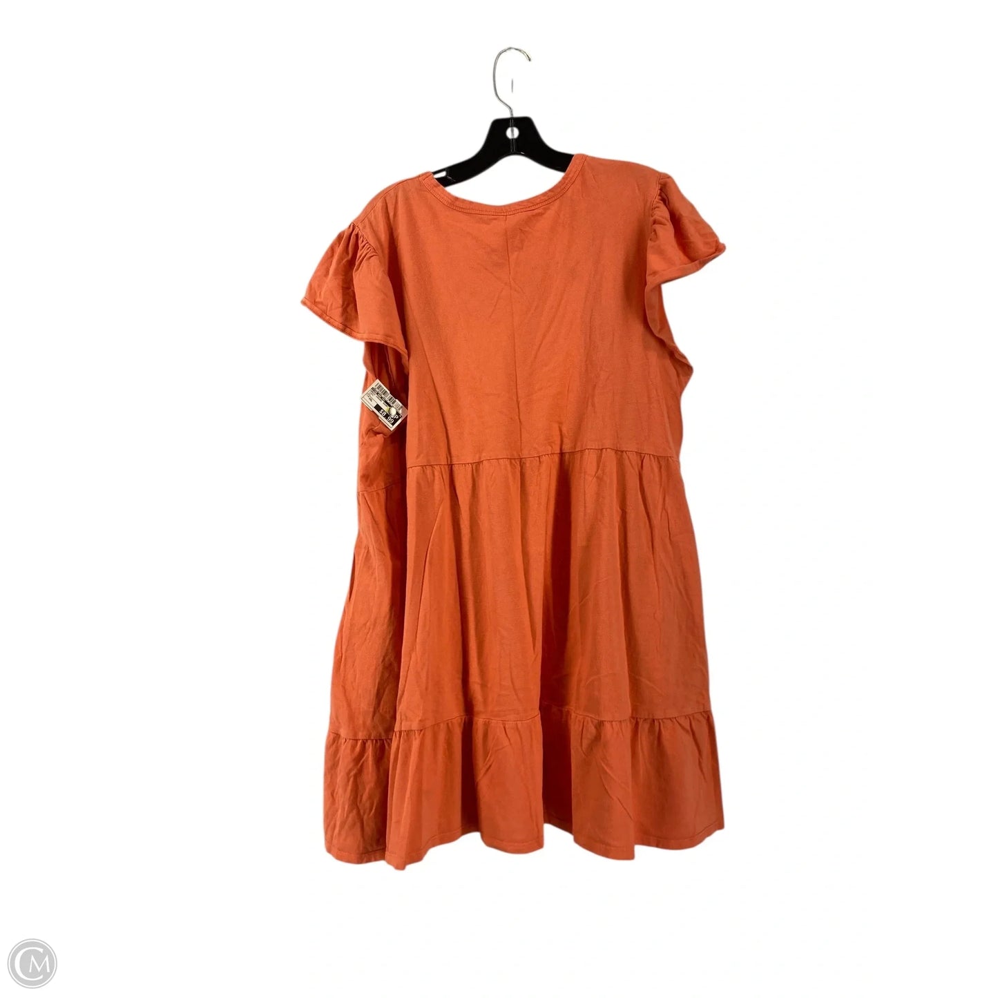 Dress Casual Short By Time And Tru In Coral, Size: Xxl