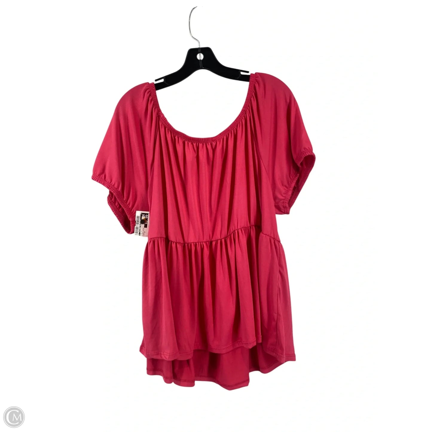 Top Short Sleeve By Clothes Mentor In Pink, Size: 2x