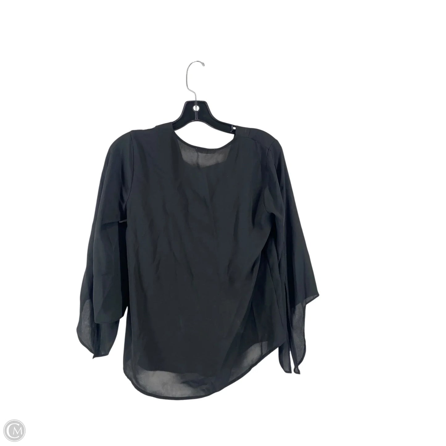 Top Long Sleeve Basic By Lush In Black, Size: S