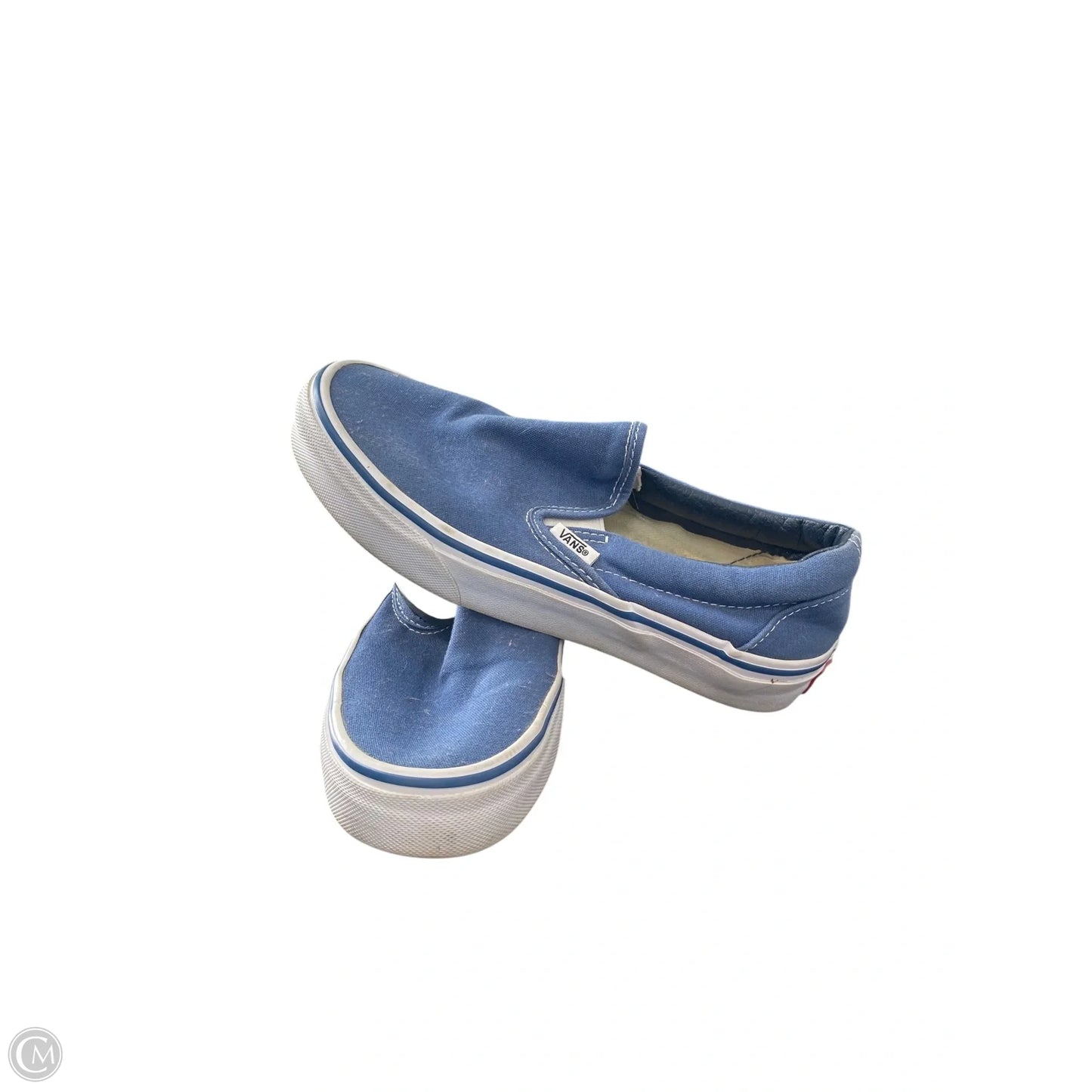 Shoes Flats By Vans In Blue, Size: 6