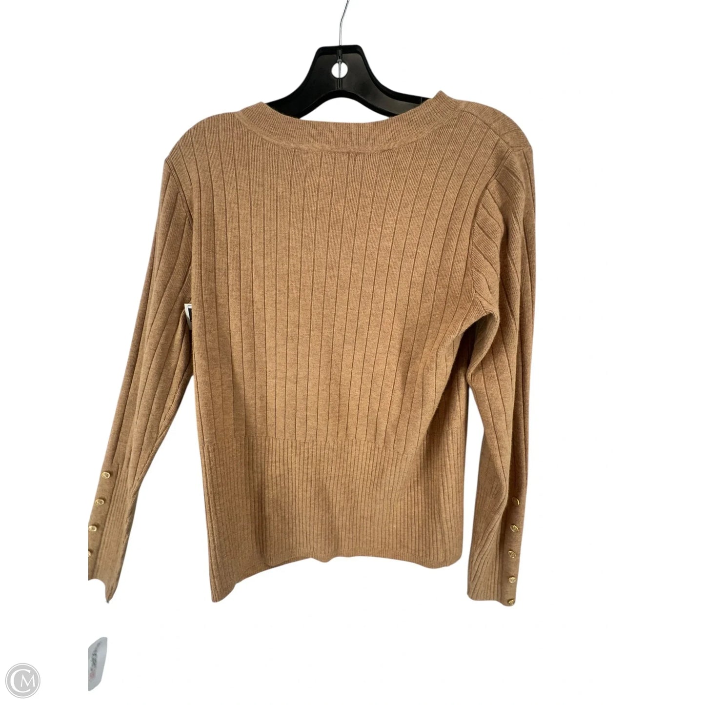 Top Long Sleeve Basic By Liz Claiborne In Brown, Size: S