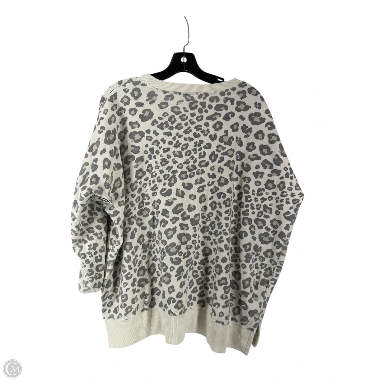 Top Long Sleeve By Ocean Drive In Animal Print, Size: S