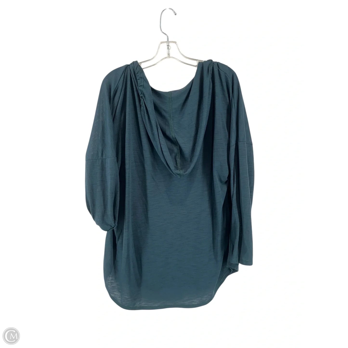 Athletic Top Long Sleeve Hoodie By Old Navy In Green, Size: Xxl