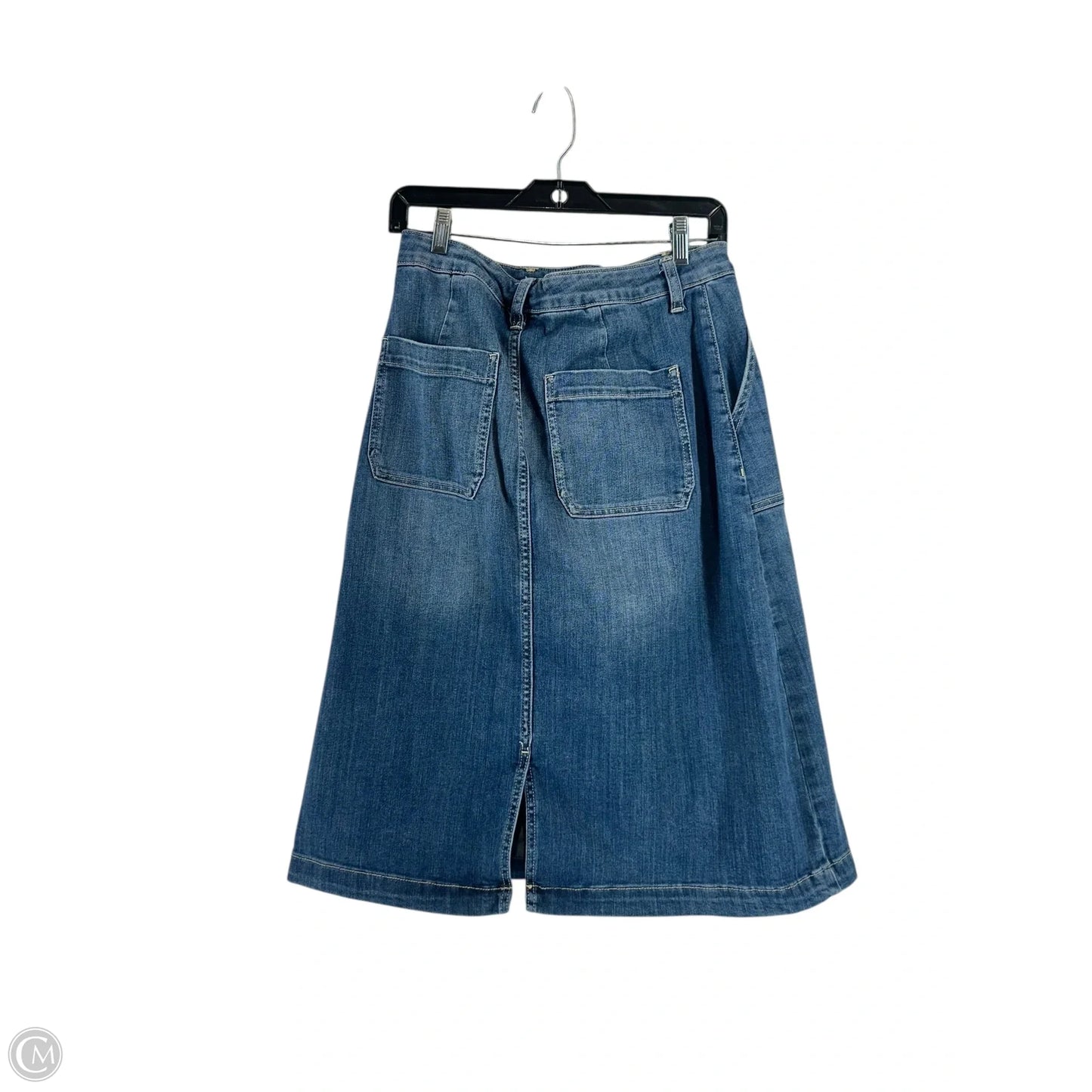 Skirt Midi By St Johns Bay In Blue Denim, Size: 8