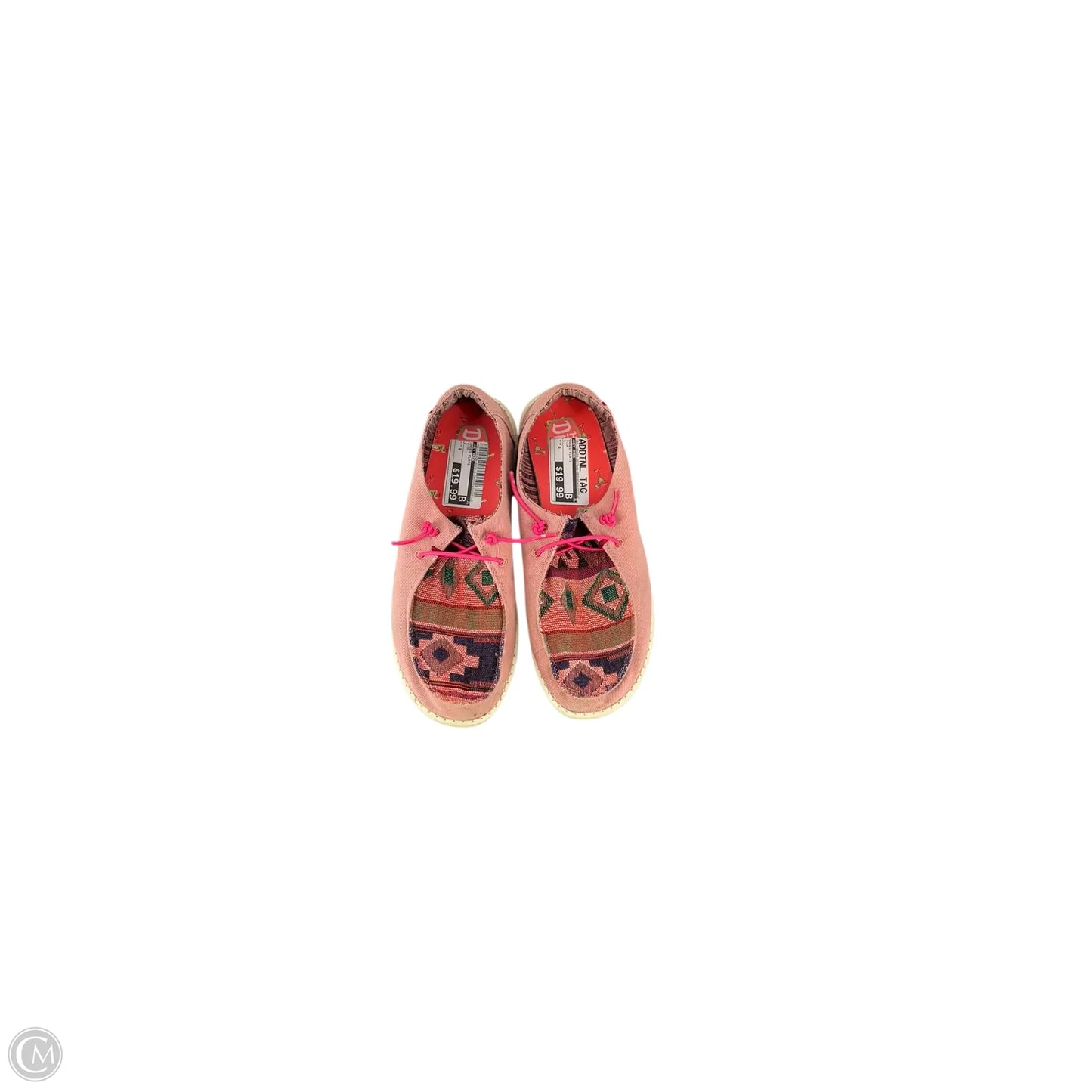 Shoes Flats By Hey Dude In Pink, Size: 8