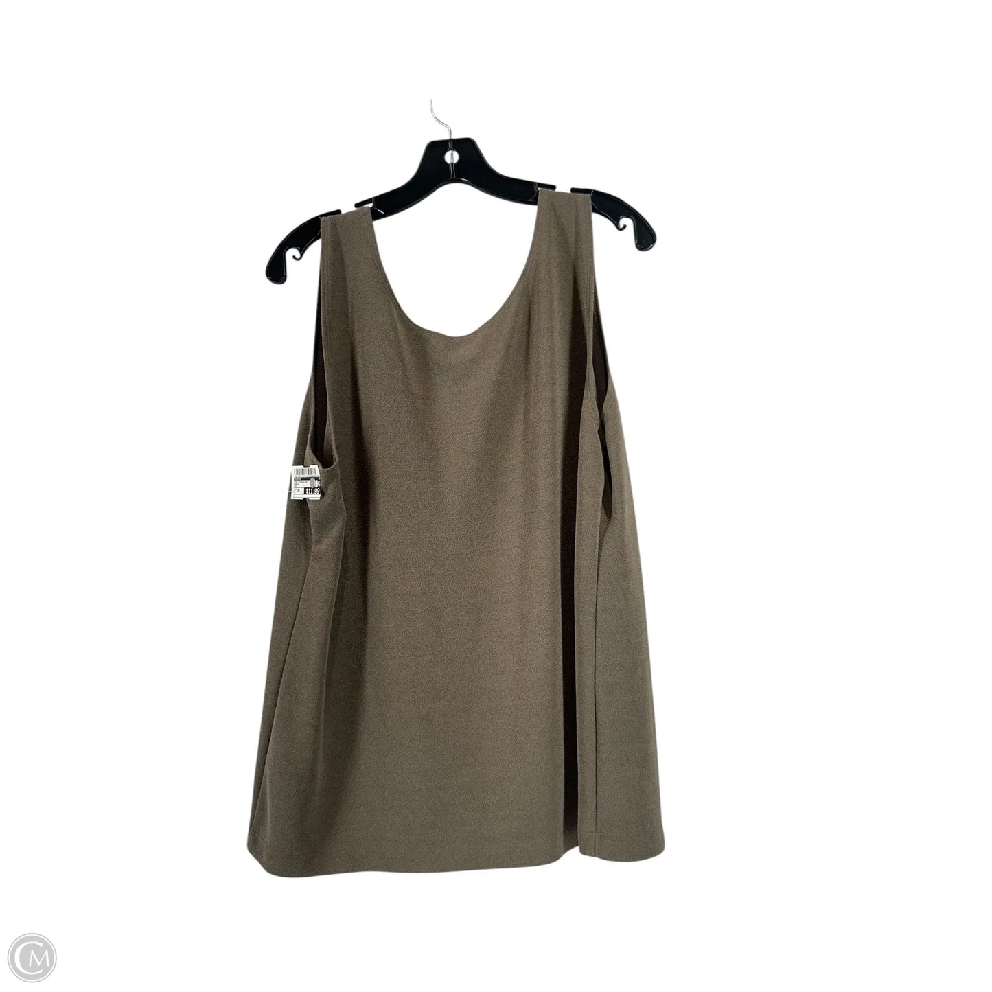 Top Sleeveless By Chicos In Brown, Size: 30