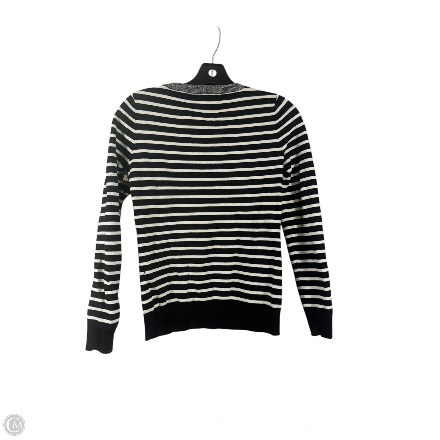Top Long Sleeve By White House Black Market In Striped Pattern, Size: Xs