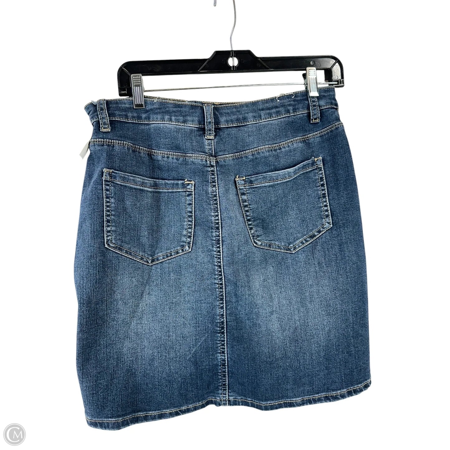 Skirt Midi By W62 In Blue Denim, Size: 6