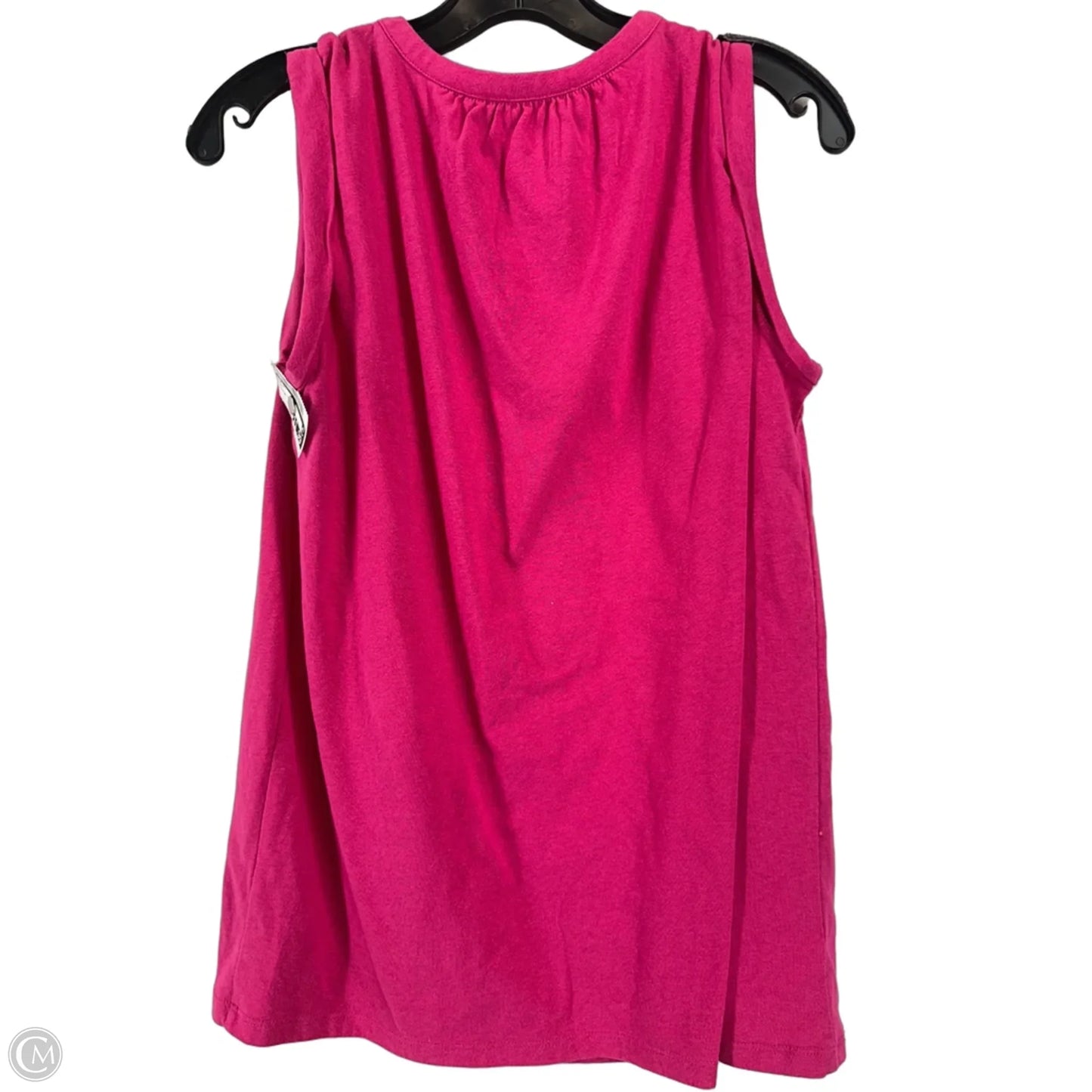 Top Short Sleeve By Loft In Pink, Size: M