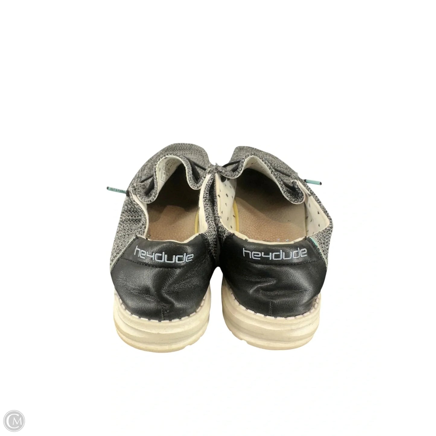 Shoes Flats By Hey Dude In Grey, Size: 9