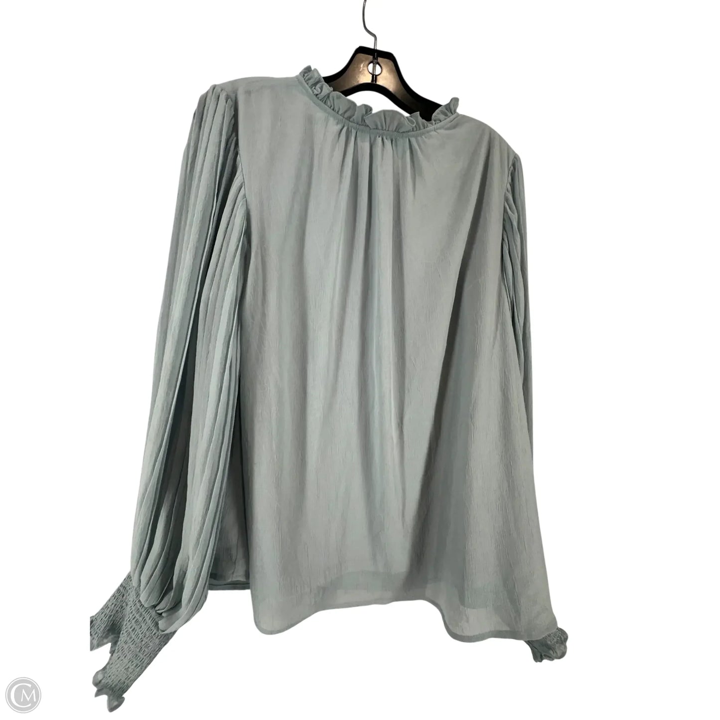Top Long Sleeve By Entro In Blue, Size: L