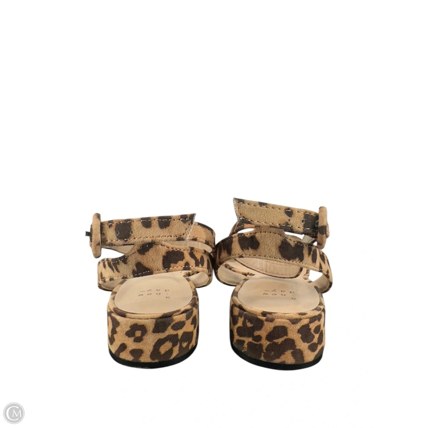 Sandals Flats By A New Day In Animal Print, Size: 8