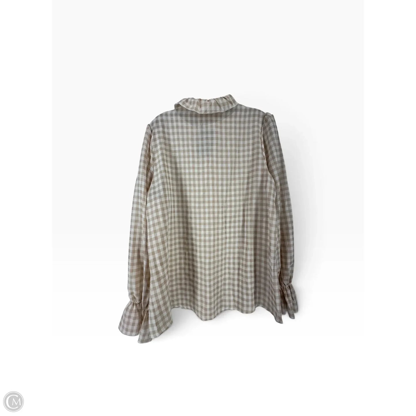 Top Long Sleeve By Clothes Mentor In Cream, Size: Xl